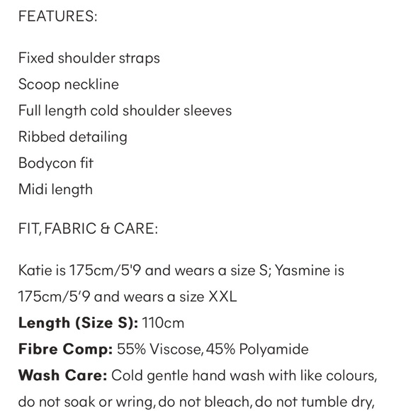 NWT Shea Off Shoulder Knit Midi Dress - Black - Picture 7 of 7